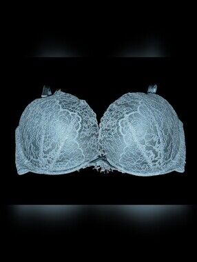 Victoria's Secret Dream Angels Green Floral Push-up Bra Size 34DD